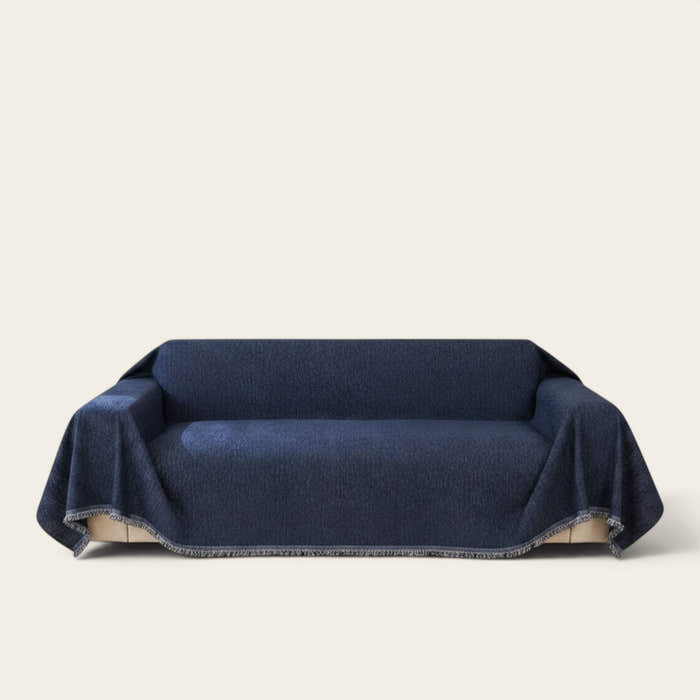 Sofa Throw – Velvet – Midnight Navy