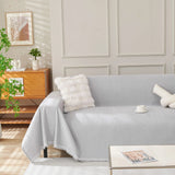 Sofa Throw – Velvet – Pearl Grey
