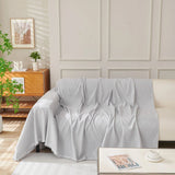 Sofa Throw – Velvet – Pearl Grey