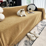 Sofa Throw – Velvet Plush – Caramel