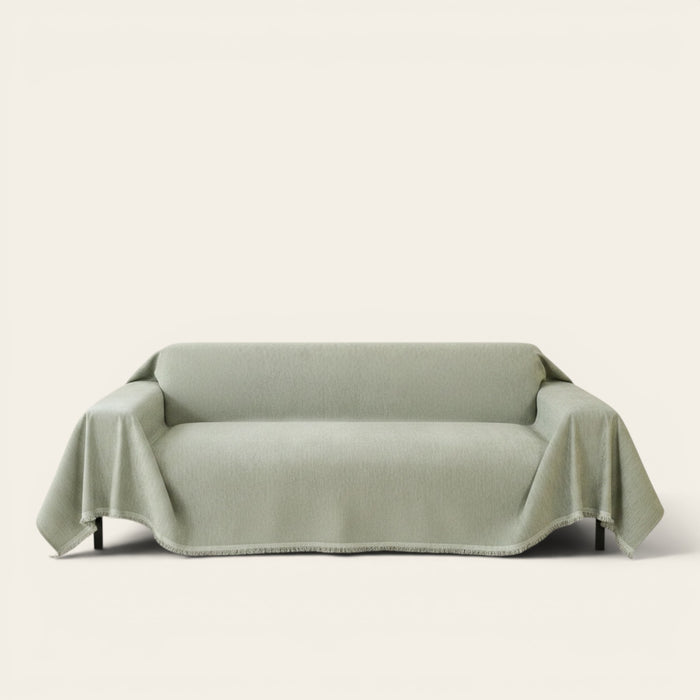 Sofa Throw – Velvet – Sage Mist