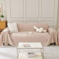 Sofa Throw – Velvet – Soft Blush