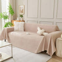 Sofa Throw – Velvet – Soft Blush