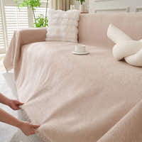 Sofa Throw – Velvet – Soft Blush