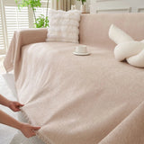 Sofa Throw – Velvet – Soft Blush