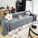 Sofa Throw – Velvet – Stormy Blue