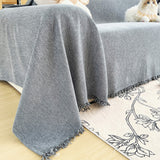 Sofa Throw – Velvet – Stormy Blue