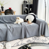 Sofa Throw – Velvet – Stormy Blue
