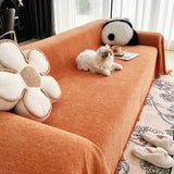 Sofa Throw – Velvet – Terracotta