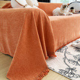 Sofa Throw – Velvet – Terracotta