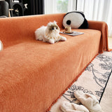 Sofa Throw – Velvet – Terracotta