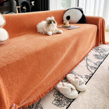 Sofa Throw – Velvet – Terracotta