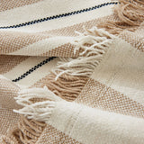 Sofa Throw – Vertical Stripe – Bouclé Sand