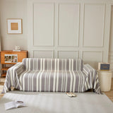 Sofa Throw – Vertical Stripe – Charcoal