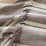 Sofa Throw – Vertical Stripe – Charcoal