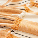 Sofa Throw – Vertical Stripe – Terracotta