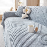 Sofa Throw – Wave Quilted – Sky Mist