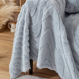 Sofa Throw – Wave Quilted – Sky Mist