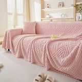Sofa Throw – Wave Quilted – Soft Blush