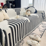 Sofa Throw – Wave Stripe – Ink Black