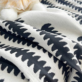 Sofa Throw – Wave Stripe – Ink Black