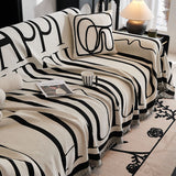 Sofa Throw – Word Print – Ivory Cream