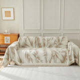 Sofa Throw – Palm Frond – Bouclé Sand