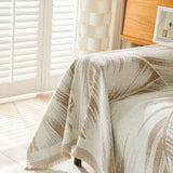 Sofa Throw – Palm Frond – Bouclé Sand
