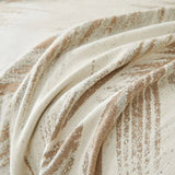 Sofa Throw – Palm Frond – Bouclé Sand