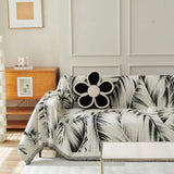Sofa Throw – Palm Frond – Ink Black