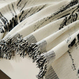 Sofa Throw – Palm Frond – Ink Black