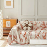 Sofa Throw – Palm Frond – Terracotta