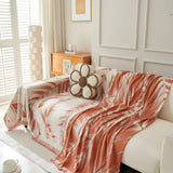 Sofa Throw – Palm Frond – Terracotta