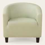 Tub Armchair Cover – Leather Look – Sage Mist