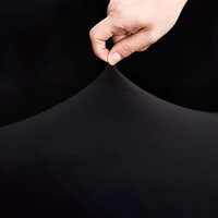 Armchair Cover – Plain Stretch – Ink Black