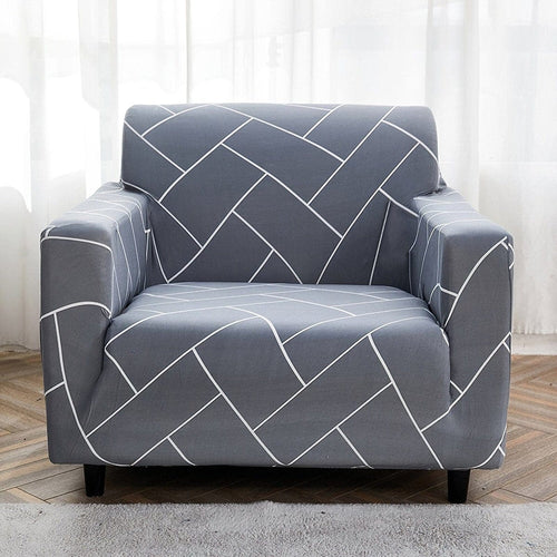 Armchair Cover – Plain Stretch – Pearl Grey