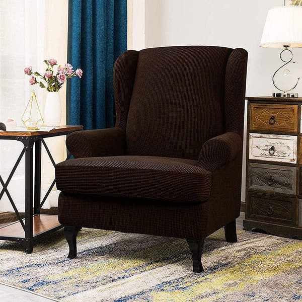 Armchair Cover – Smooth – Espresso