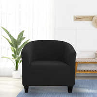 Tub Armchair Cover – Herringbone Knit – Ink Black