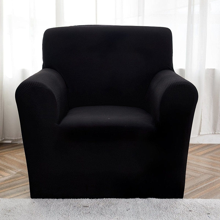 Armchair Cover – Smooth – Ink Black