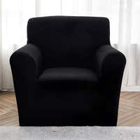 Armchair Cover – Smooth – Ink Black