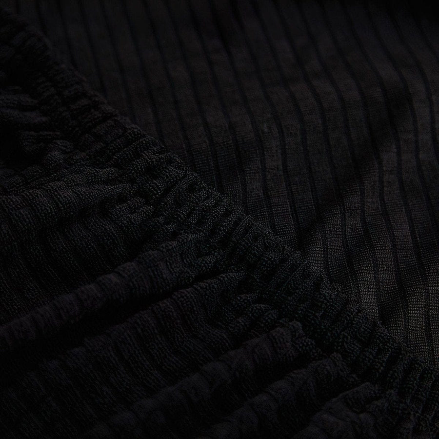 Armchair Cover – Smooth – Ink Black