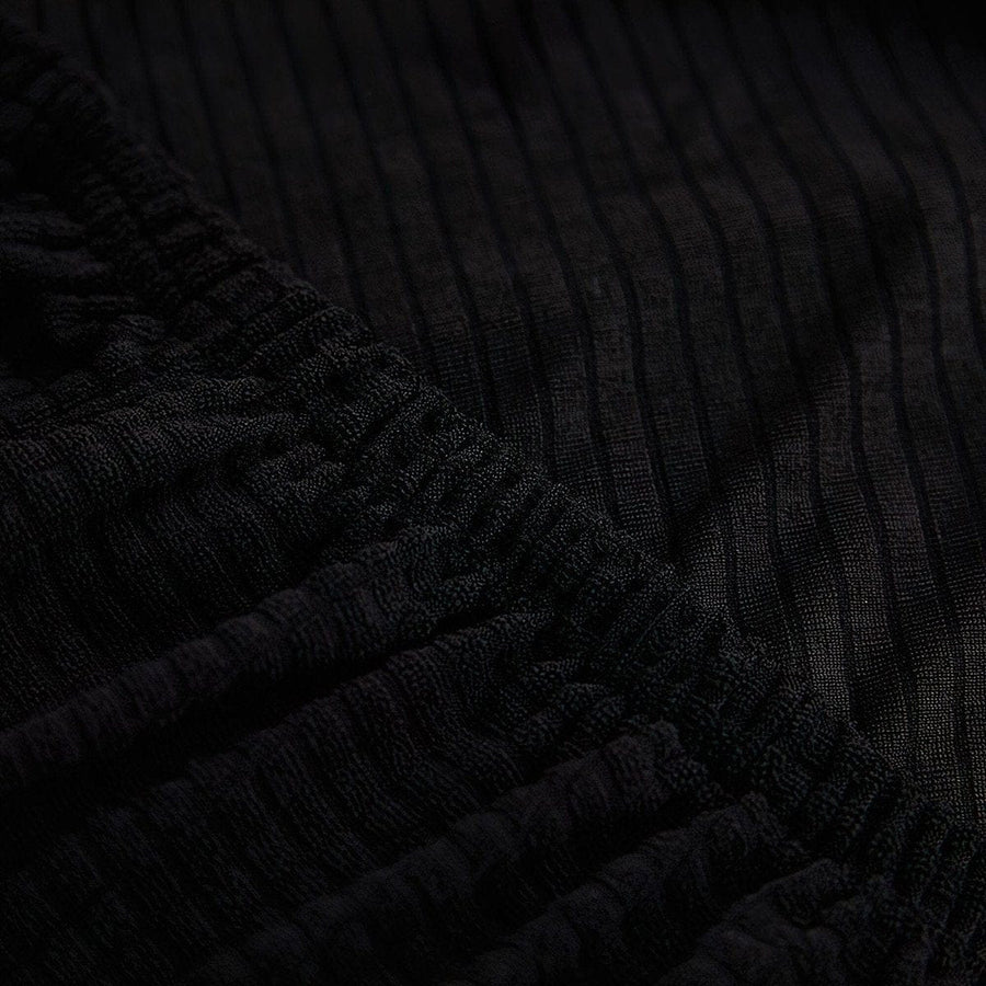 Armchair Cover – Smooth – Ink Black