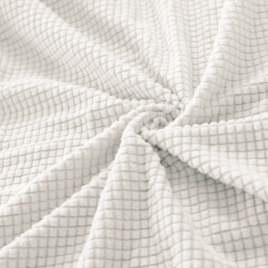 Tub Armchair Cover – Herringbone Knit – Ivory Cream
