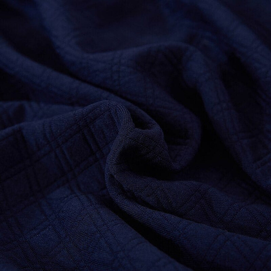 Tub Armchair Cover – Herringbone Knit – Midnight Navy