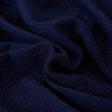 Tub Armchair Cover – Herringbone Knit – Midnight Navy