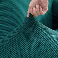 Tub Armchair Cover – Herringbone Knit – Teal