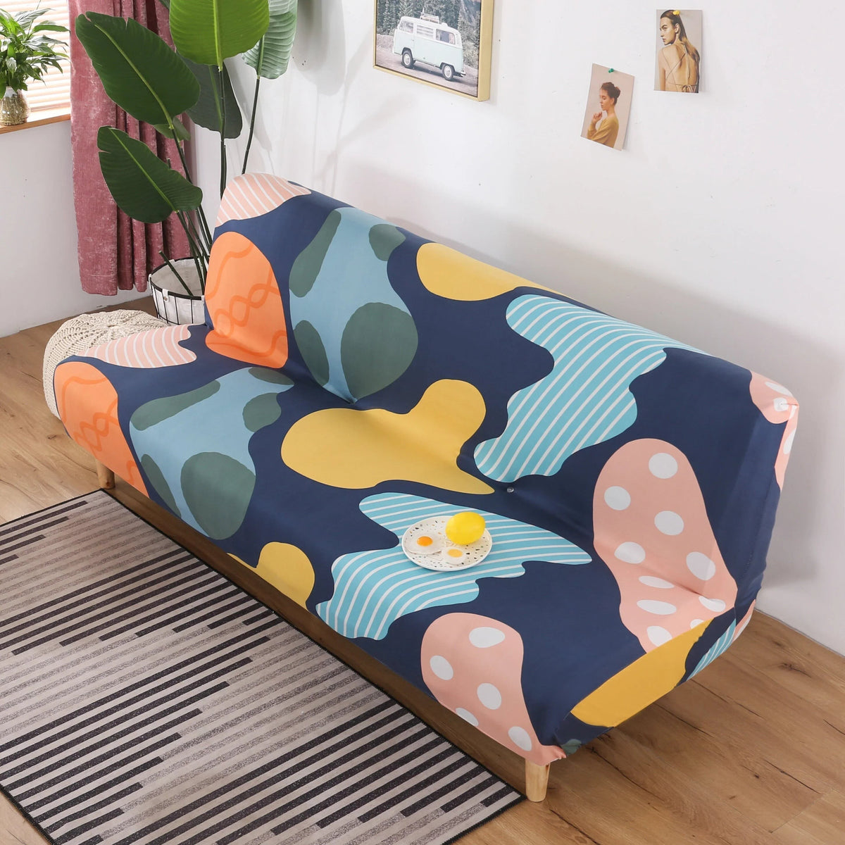 Sofa Bed Cover – Abstract Flow – Multicolor
