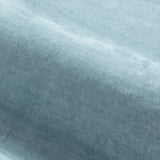 Covaba vintage floral scalloped area rug in dusty blue, styled in a room setting, view 6