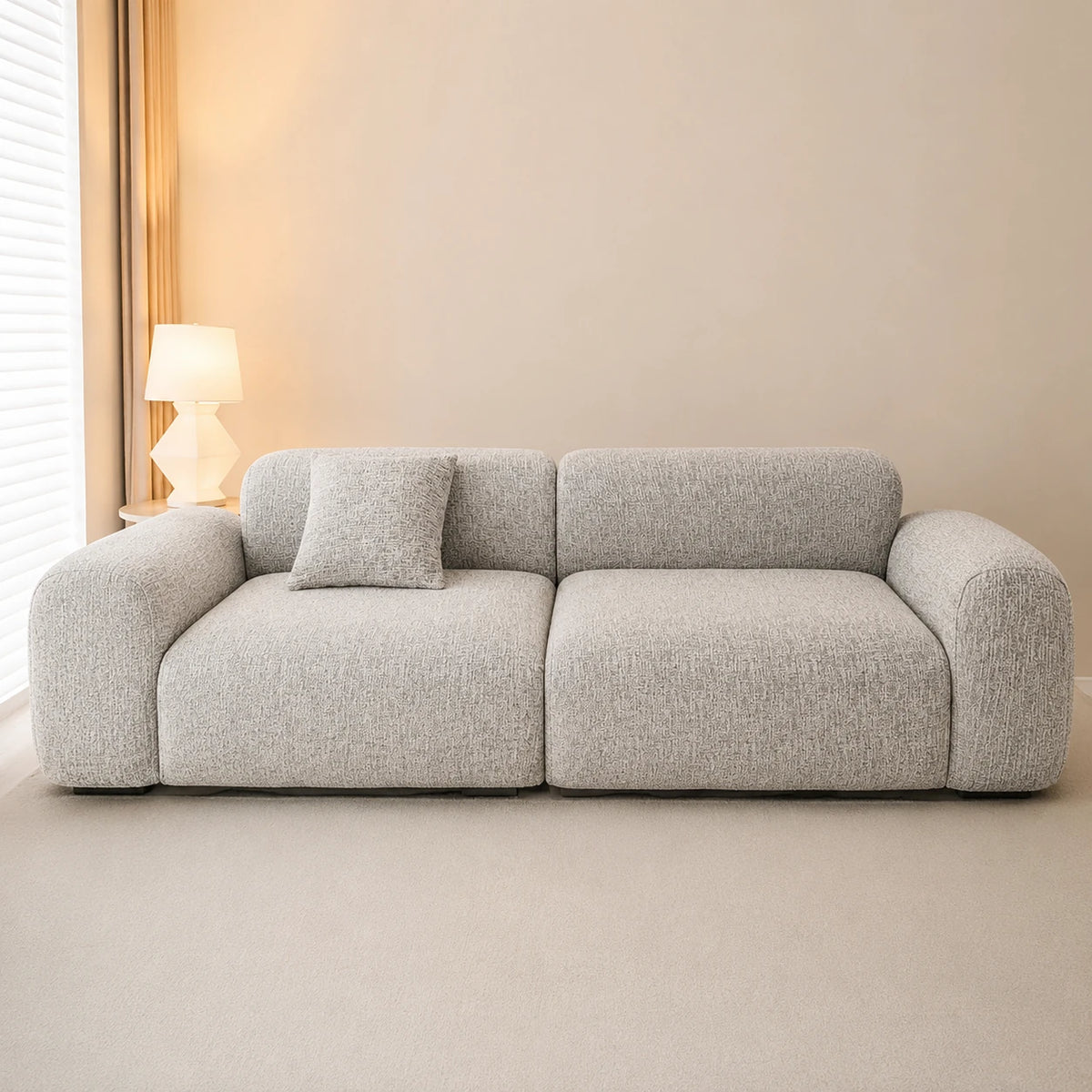 Sofa Cover – Chenille – Stone Mist