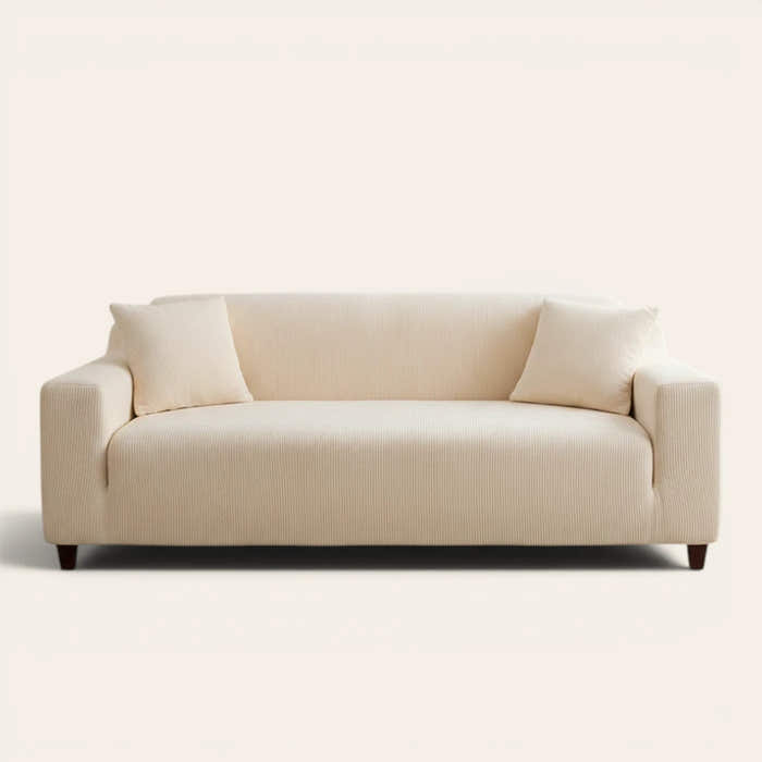 Sofa Cover – Corduroy – Cream